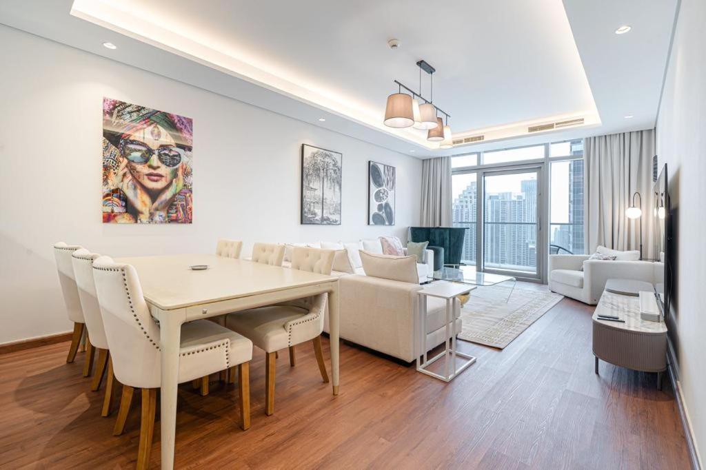 Paramount Midtown Luxury 2 Bedroom With Full Burj-Khalifa View Dubaj Kültér fotó